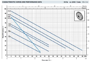 Water Pump Curve Pedrollo PK