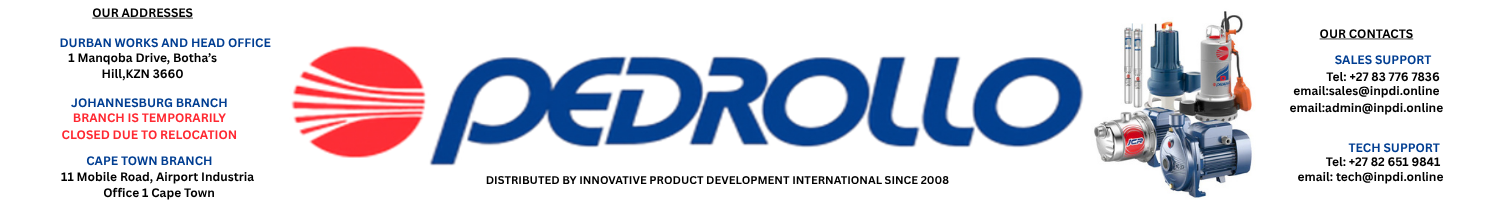 PEDROLLO PUMPS SUPPLIER NEAR ME